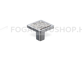 RUJZ DESIGN - Fogantyú - 826.30b - Antik patina barna - Antikolt fém gombfogantyú (szögletes, kerek)