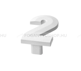 RUJZ DESIGN Fogantyú - 64 mm - 600.02 - Fehér - Műanyag