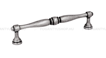 GIUSTI Fogantyú - 96 mm - FG.WMN61909600E8 - Antik ezüst - Zamak fém ötvözet - Antikolt, rusztikus fém bútorfogantyú