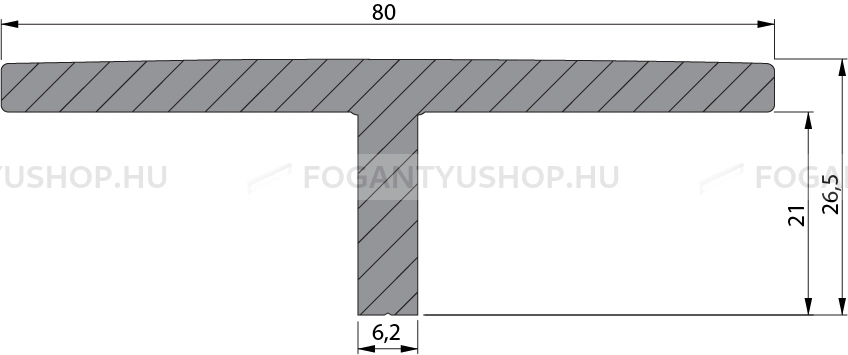 RUJZ DESIGN Fogantyú - 570.80 - Alumínium - Fém gombfogantyú, bútorgomb (szögletes, kerek)