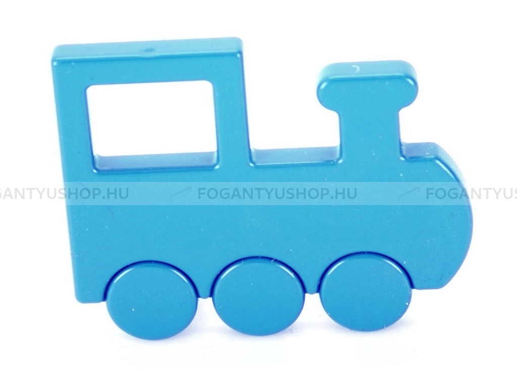 RUJZ DESIGN Fogantyú - Gyerek mozdony vonat 32 469.50 Barbi - furattáv 32 mm - Barbi kék modra barby - Farmer szövet - Színes gyerekbútor fogantyú