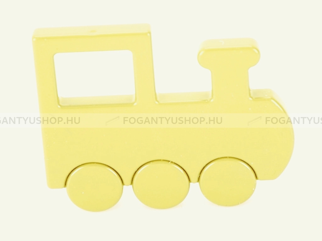 RUJZ DESIGN Bútorfogantyú - Gyerek mozdony vonat 32 469.50 Barbi - furattáv 32 mm - Barbi sárga rumena barby - Farmer szövet - Színes gyerekbútor fogantyú