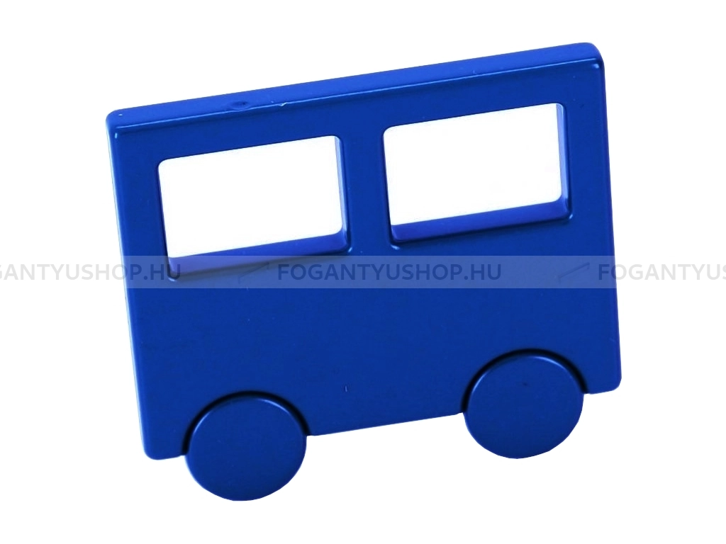 RUJZ DESIGN Bútor fogantyú - Gyerek vonatkocsi vagon 32 470.50 Sötétkék - furattáv 32 mm - Sötétkék modra1 - Műanyag - Színes gyerekbútor fogantyú