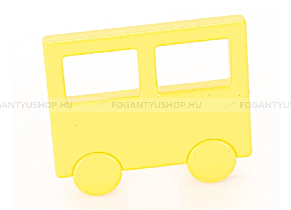 RUJZ DESIGN Bútor fogantyú - Gyerek vonatkocsi vagon 32 470.50 Barbi - furattáv 32 mm - Barbi sárga rumena barby - Farmer szövet - Színes gyerekbútor fogantyú