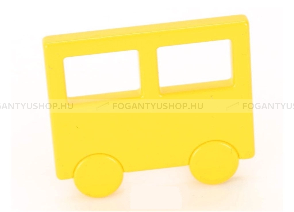 RUJZ DESIGN Bútor fogantyú - Gyerek vonatkocsi vagon 32 470.50 Citromsárga - furattáv 32 mm - Citromsárga rumena1 - Műanyag - Színes gyerekbútor fogantyú