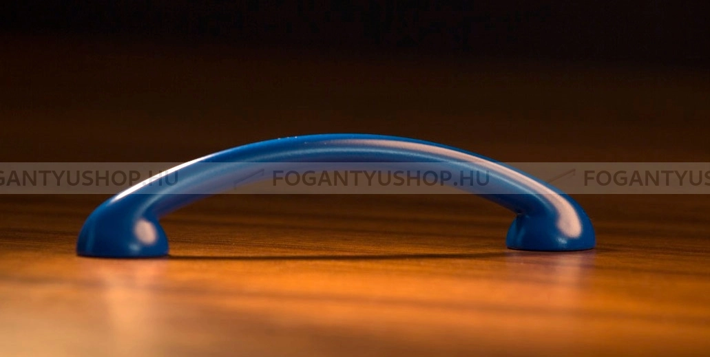 RUJZ DESIGN Bútorfogantyú - 96 299.08 Sötétkék - furattáv 96 mm - Sötétkék modra1 - Farmer szövet - Színes műanyag bútorfogantyú