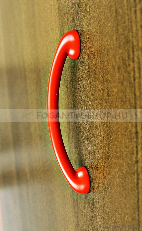 RUJZ DESIGN Bútorfogantyú - 96 299.08 Piros - furattáv 96 mm - Piros rdeca1 410 - Farmer szövet - Színes műanyag bútorfogantyú
