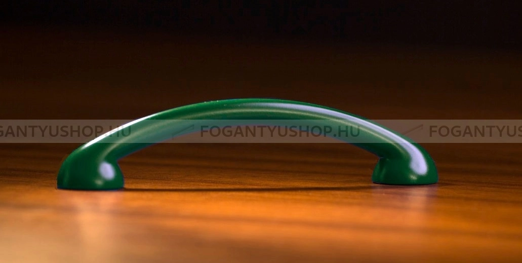 RUJZ DESIGN Fogantyú - 96 299.08 (fű zöld) - furattáv 96 mm - Zöld (fű zöld) zelena4 - Műanyag - Színes műanyag bútorfogantyú