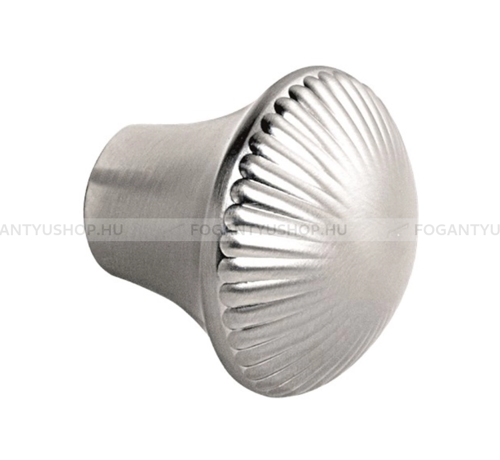 FURNIPART Gomb fogantyú - VOTE - 1 furatos - Ezüst inox (szálcsiszolt) SNiL - Zamak fém ötvözet - Fém gombfogantyú, bútorgomb (szögletes, kerek)