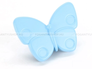 RUJZ DESIGN Gyerek fogantyú lepke, pillangó - 1 furatos - 845.27 - Barbi kék - Műanyag