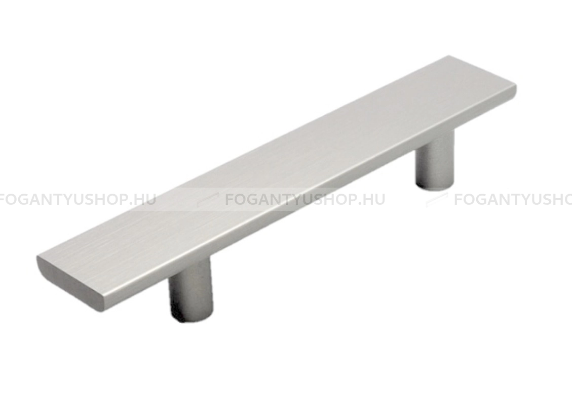 RUJZ DESIGN Bútor fogantyú - 96 595.28b - furattáv 96 mm - Szálcsiszolt nikkel NisatE - ABS műanyag - Egy méretben gyártott fém bútorfogantyú