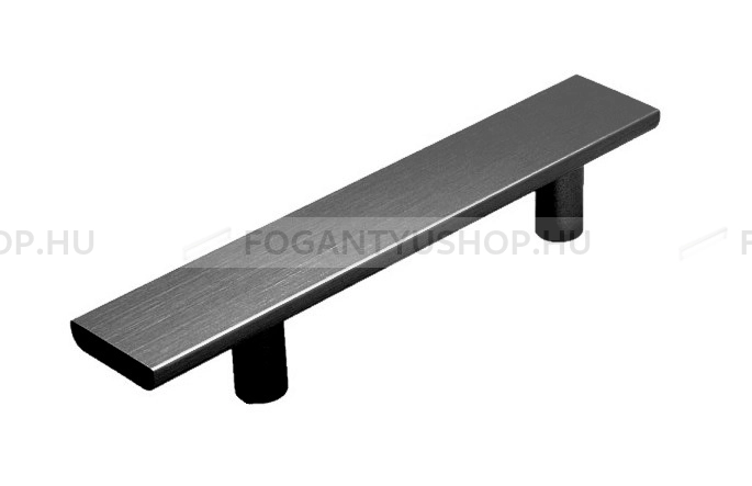 RUJZ DESIGN Bútor fogantyú - 96 595.28b - furattáv 96 mm - Fekete szálcsiszolt SatCrnE - ABS műanyag - Egy méretben gyártott színes fém bútorfogantyú