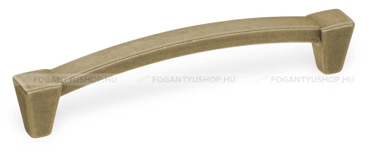 SCHWINN Fogantyú - 128 2366 - furattáv 128 mm - Antik patina barna  - Zamak fém ötvözet - Klasszikus, vintage, antik fém bútorfogantyú