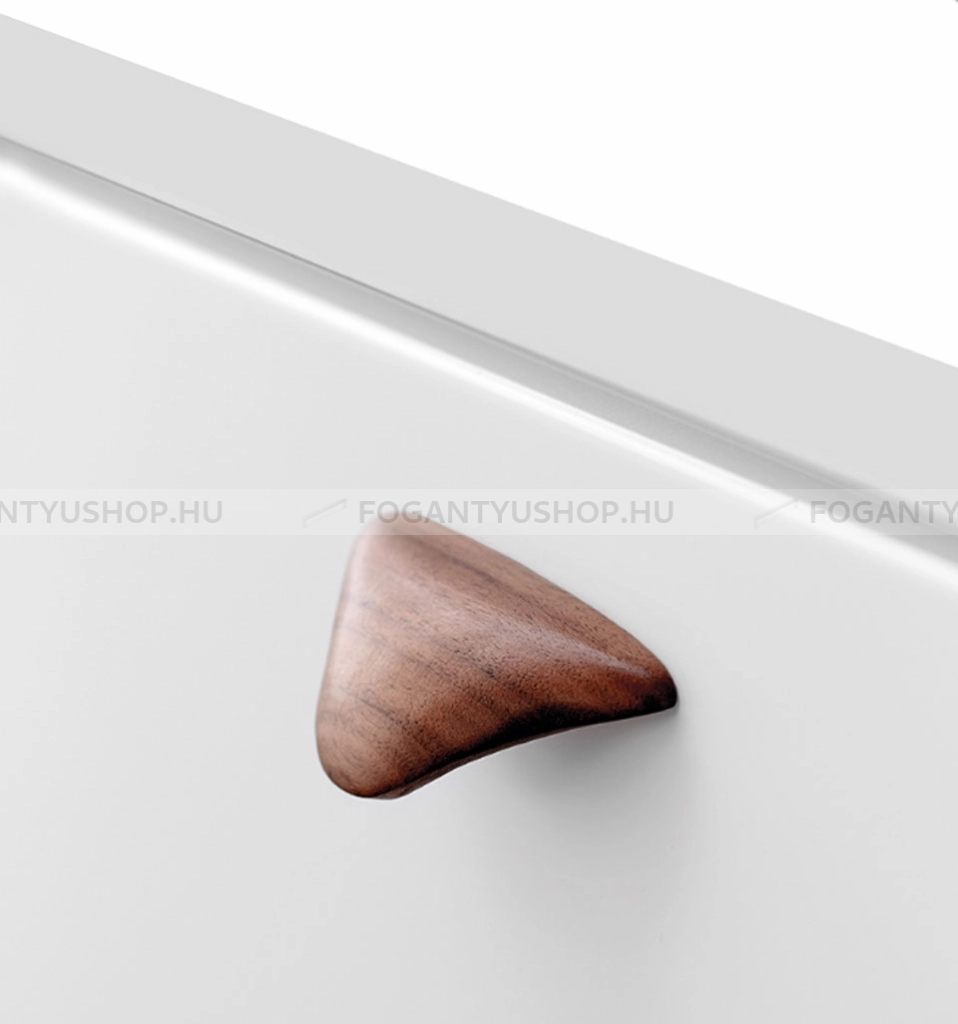 FURNIPART Bútor fogantyú - MANTA MINI WOOD 32 Amerikai diófa - furattáv 32 mm - Amerikai diófa oreh - Gumi - Fa bútorfogantyú