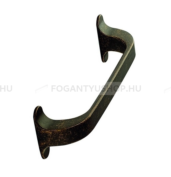 FURNIPART Bútorfogantyú - LOCKER 128 - furattáv 128 mm - Antik barna 23 - Zamak fém ötvözet - Klasszikus, vintage, antik fém bútorfogantyú