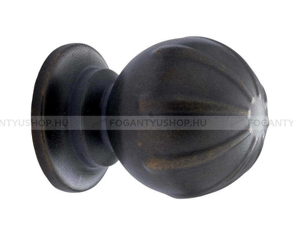 FURNIPART Gombfogantyú - BANISTER - 1 furatos - Antik barna 23 - Zamak fém ötvözet - Antikolt, vintage fém gombfogantyú (szögletes, kerek)