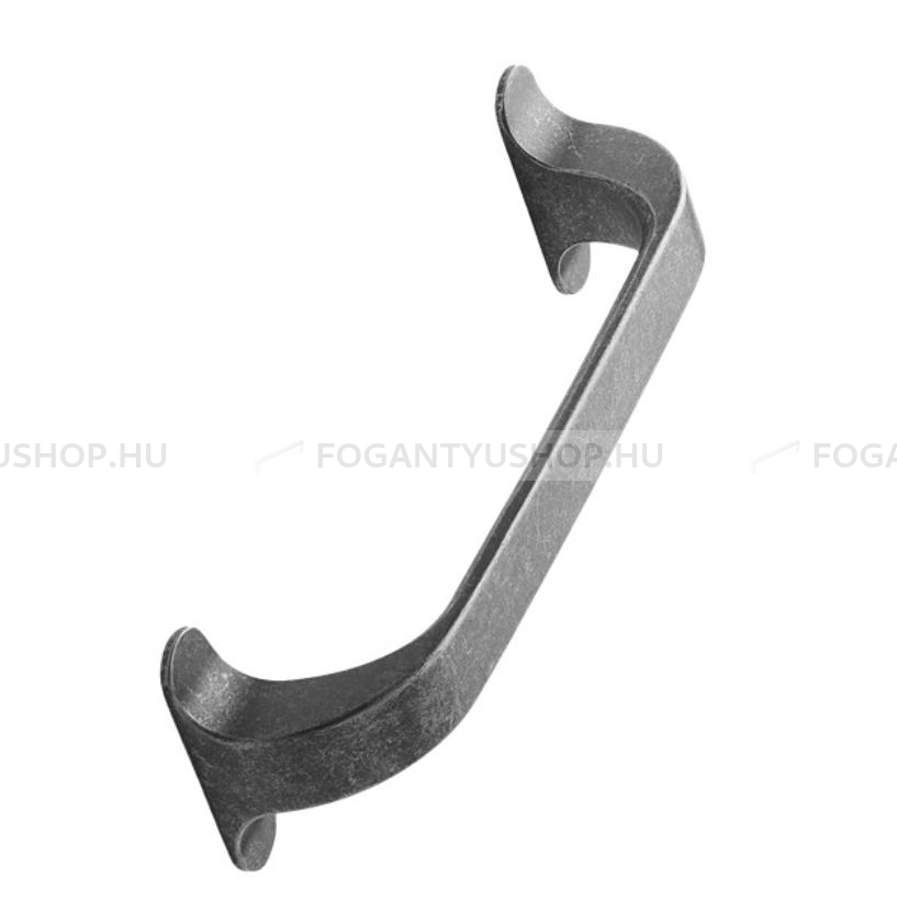 FURNIPART Bútor fogantyú - LOCKER 128 Vintage - furattáv 128 mm - Antik szürke 22 - Zamak fém ötvözet - Klasszikus, vintage, antik fém bútorfogantyú