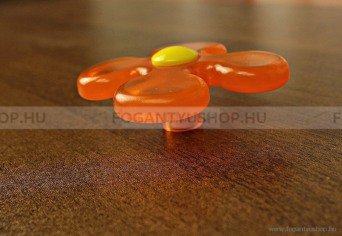 SCHWINN Fogantyú - K074 - Átlátszó narancssárga - Sárga - Színes gyerekbútor fogantyú - KIFUTÓ