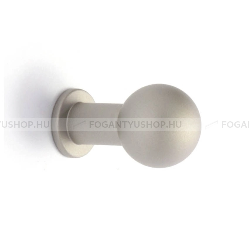 RUJZ DESIGN Gomb fogantyú - 160.12 - 1 furatos - Matt króm MCrL - Zamak fém ötvözet - Fém gombfogantyú, bútorgomb (szögletes, kerek)