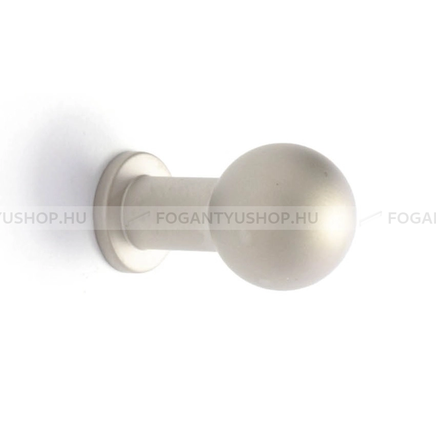 RUJZ DESIGN Bútorgomb - 160.12 - 1 furatos - Ezüst Silver - Zamak fém ötvözet - Fém gombfogantyú, bútorgomb (szögletes, kerek)