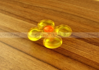 SCHWINN Fogantyú - 1 furatos - K074 - Áttetsző sárga - Műanyag - KIFUTÓ