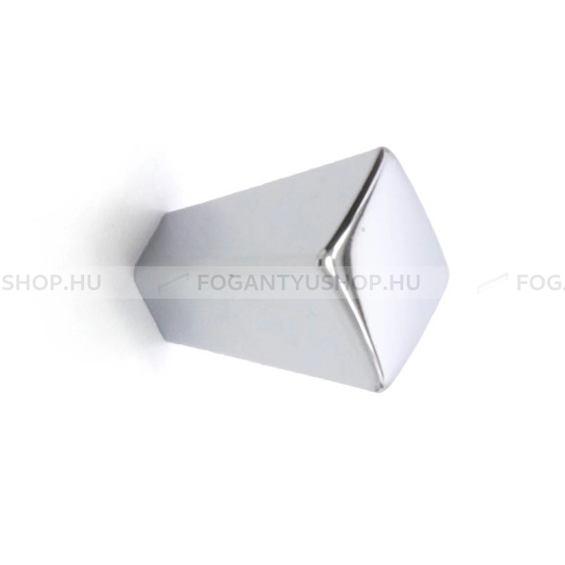 RUJZ DESIGN Bútorgomb - 199.15 - 1 furatos - Fényes króm Cr - Zamak fém ötvözet - Fém gombfogantyú, bútorgomb (szögletes, kerek)