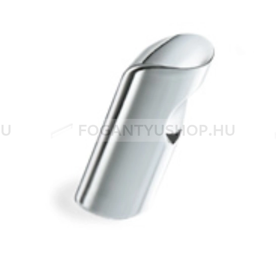 RUJZ DESIGN Gombfogantyú - 836.26 - 1 furatos - Fényes króm Cr - Zamak fém ötvözet - Fém gombfogantyú, bútorgomb (szögletes, kerek)
