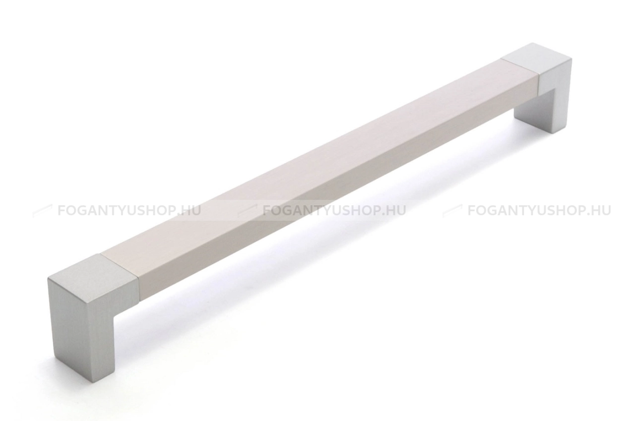 RUJZ DESIGN Bútorfogantyú - 347.20 - Szálcsiszolt nikkel NisatE, Ezüst inox (szálcsiszolt) SNiL - Zamak fém ötvözet, ABS műanyag - Több méretben gyártott fém bútorfogantyú
