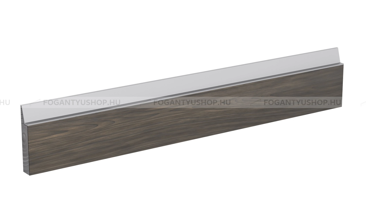 RUJZ DESIGN Bútor fogantyú - us 2142 - Ezüst Silver - ABS műanyag - Bútorajtó élébe marható, süllyeszthető fém fogantyú