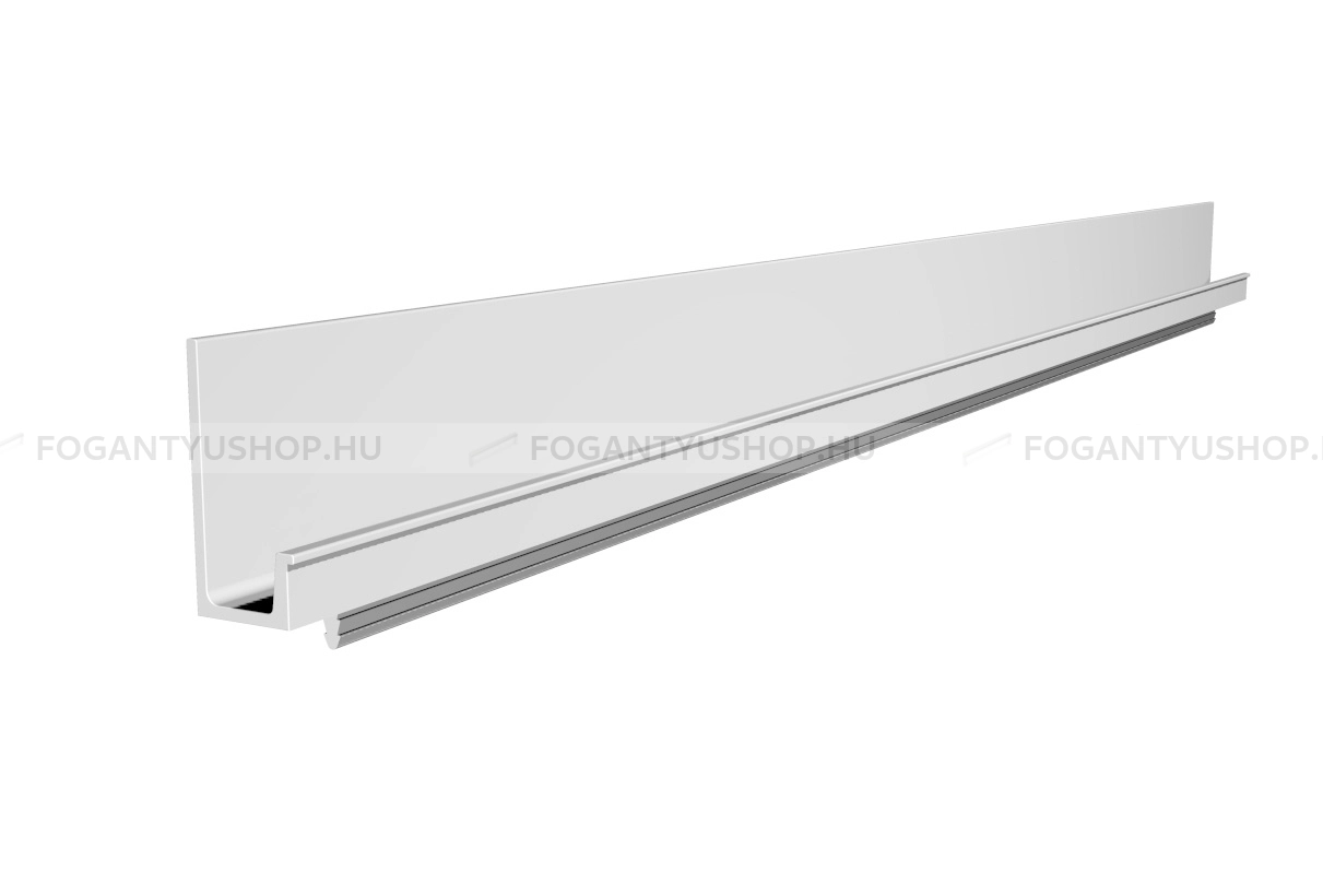 RUJZ DESIGN Bútorfogantyú - us 2139 - Alumínium MCrE - ABS műanyag - Bútorajtó élébe marható, süllyeszthető fém fogantyú