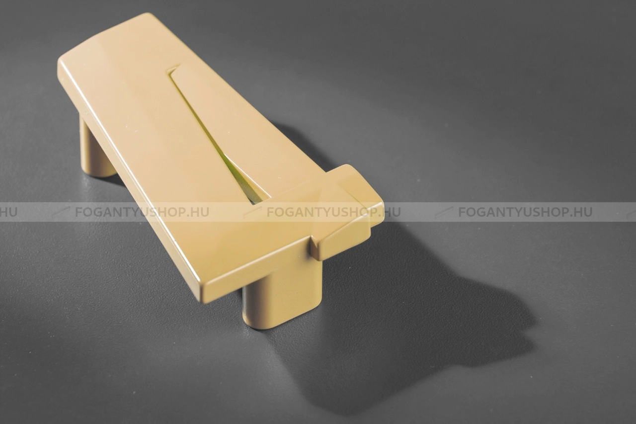 RUJZ DESIGN Fogantyú - Gyerek szám 4 számjegy 64 600.04 Barbi - furattáv 64 mm - Barbi sárga rumena barby - Farmer szövet - Színes gyerekbútor fogantyú