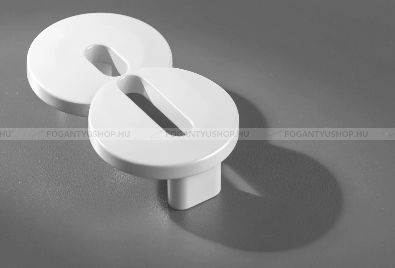RUJZ DESIGN Bútorfogantyú - Gyerek szám 8 számjegy 64 600.08 - furattáv 64 mm - Fehér belo - Műanyag - Színes gyerekbútor fogantyú