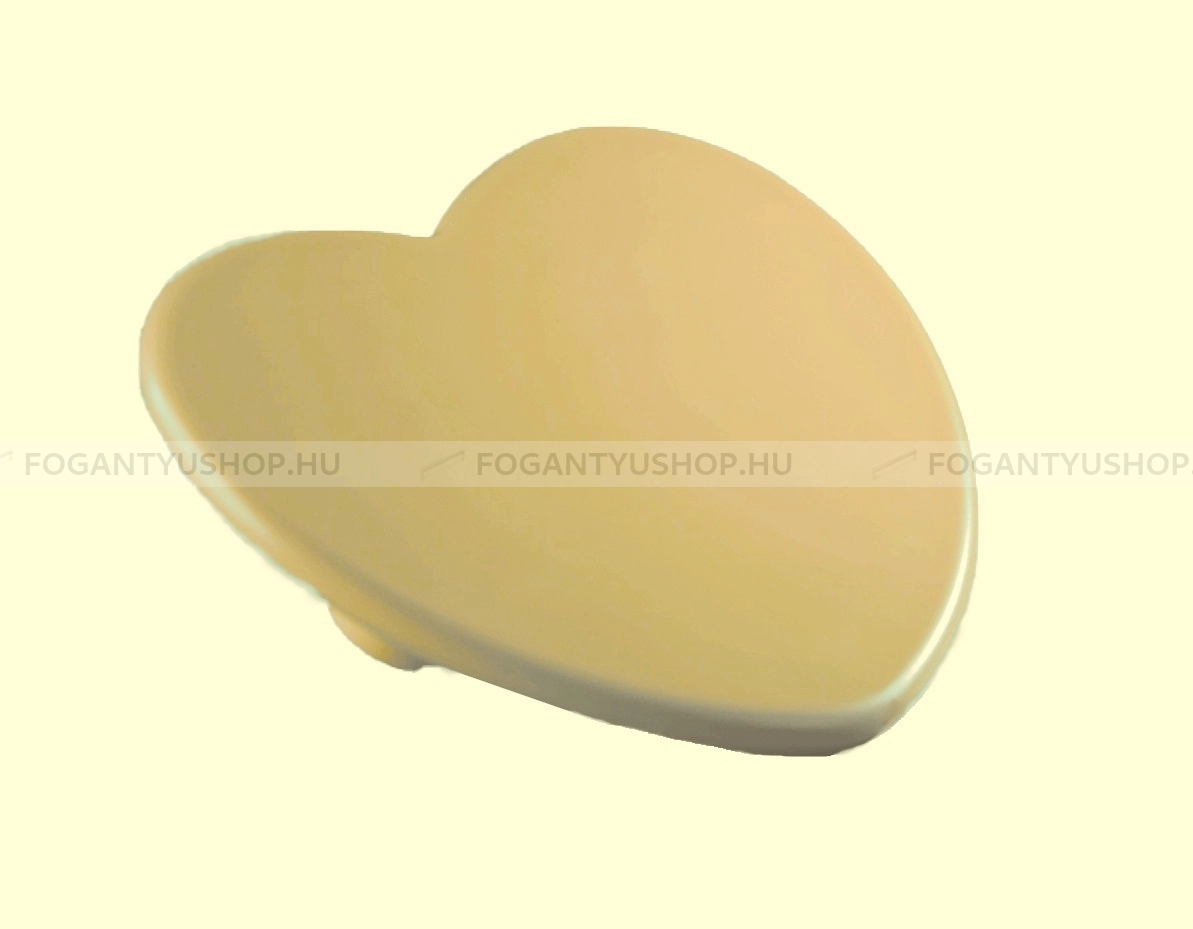 RUJZ DESIGN Bútor fogantyú - Gyerek szív szívecske 32 601.26 Barbi - furattáv 32 mm - Barbi sárga rumena barby - Farmer szövet - Színes gyerekbútor fogantyú