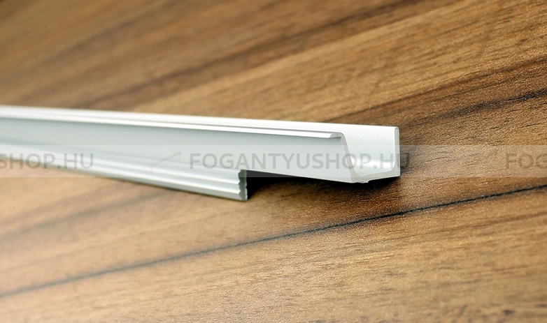 RUJZ DESIGN Fogantyú - us 2159A - Alumínium - Bútorajtó élébe marható, süllyeszthető fém fogantyú