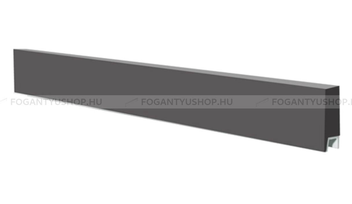 RUJZ DESIGN Bútorfogantyú - us 2159A - Ezüst Silver - ABS műanyag - Bútorajtó élébe marható, süllyeszthető fém fogantyú