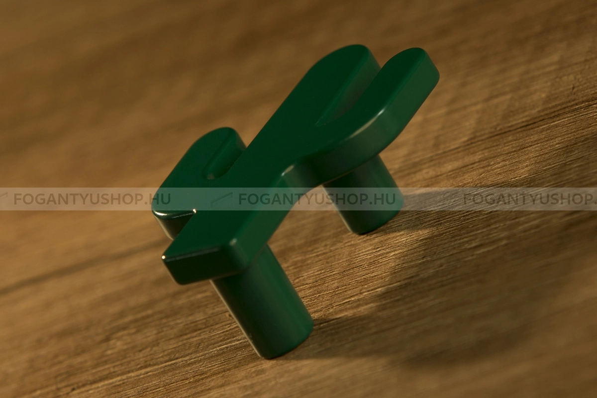 RUJZ DESIGN Fogantyú - Gyerek kaktusz 32 471.55 (fű zöld) - furattáv 32 mm - Zöld (fű zöld) zelena4 - Farmer szövet - Színes gyerekbútor fogantyú