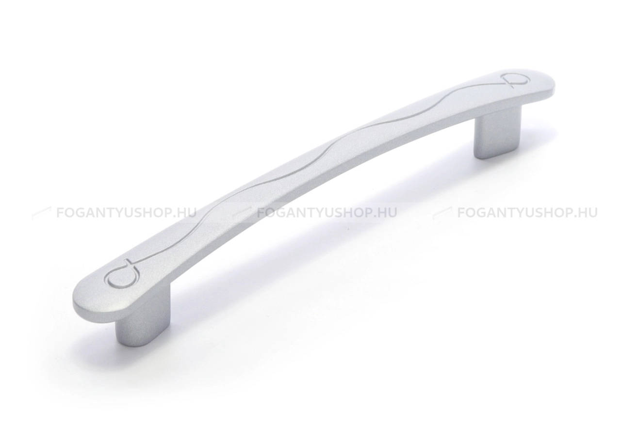 RUJZ DESIGN Bútor fogantyú - 128 236.16 - furattáv 128 mm - Matt króm MCrL - Zamak fém ötvözet - Egy méretben gyártott fém bútorfogantyú