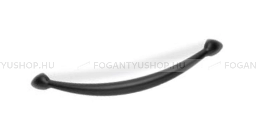 RUJZ DESIGN Fogantyú - 128 283.10 - furattáv 128 mm - Fekete - Zamak fém ötvözet - Egy méretben gyártott színes fém bútorfogantyú
