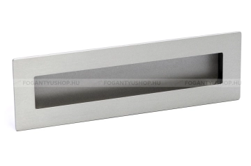 RUJZ DESIGN Fogantyú - 160 mm - u9.175-55 - Ezüst inox (szálcsiszolt) - Zamak fém ötvözet