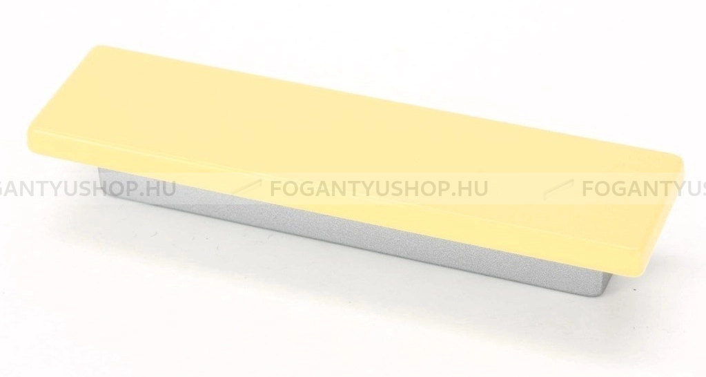 RUJZ DESIGN Bútor fogantyú - 64 597.22 rumena barby rumena barby rumena barby - furattáv 64 mm - Matt króm MCrL, Barbi sárga rumena barby - Műanyag - Színes műanyag bútorfogantyú