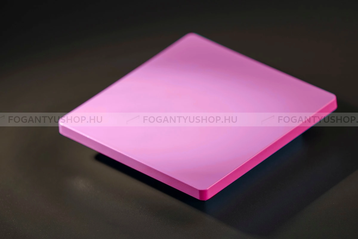 RUJZ DESIGN Fogantyú - 596.22 - Matt króm - Barbi lila - Színes műanyag bútorfogantyú