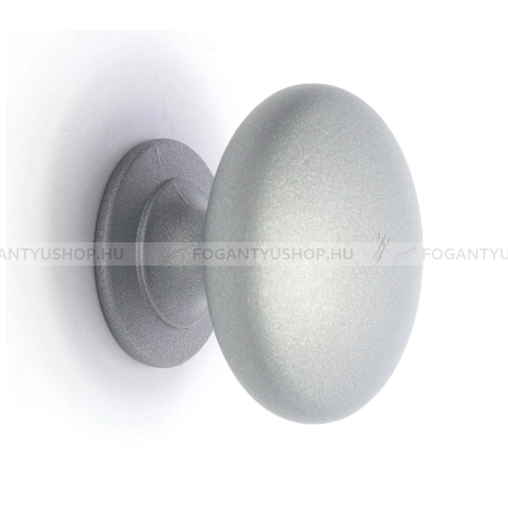 RUJZ DESIGN Gombfogantyú - ms 3.28 - 1 furatos - Matt króm MCrL - Zamak fém ötvözet - Fém gombfogantyú, bútorgomb (szögletes, kerek)