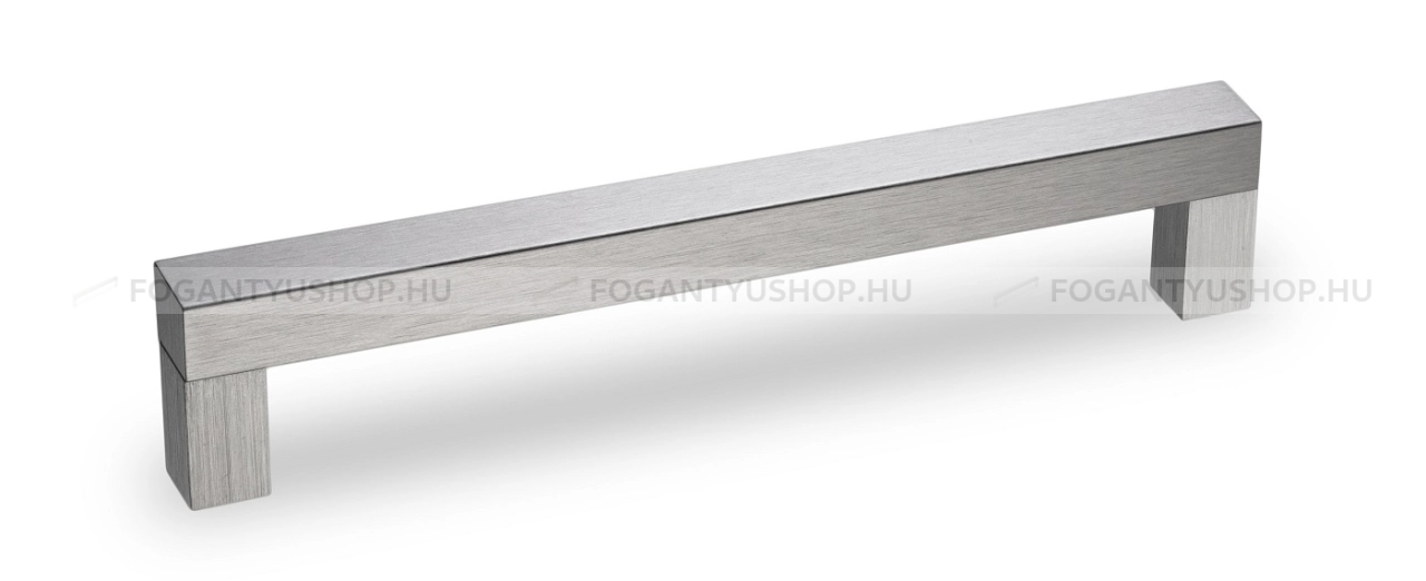 RUJZ DESIGN Bútor fogantyú - 546.12b - Szálcsiszolt nikkel NisatE, Ezüst inox (szálcsiszolt) SNiL - Alumínium - Több méretben gyártott fém bútorfogantyú