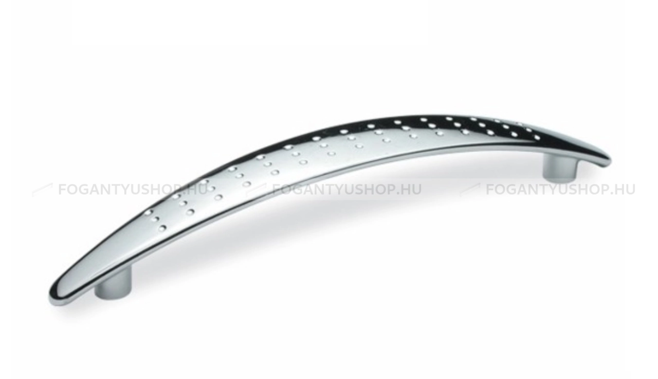 RUJZ DESIGN Bútorfogantyú - 128 295.20 - furattáv 128 mm - Fényes króm Cr - Zamak fém ötvözet - Egy méretben gyártott fém bútorfogantyú
