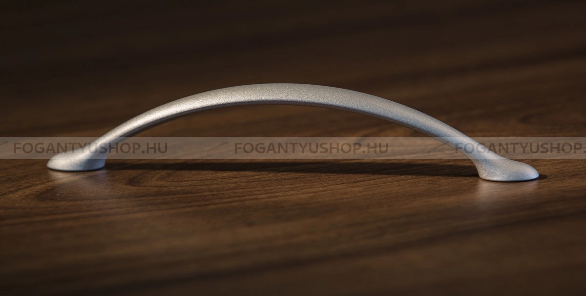 RUJZ DESIGN Bútorfogantyú - 128 320.14 - furattáv 128 mm - Matt króm MCrL - Zamak fém ötvözet - Egy méretben gyártott fém bútorfogantyú