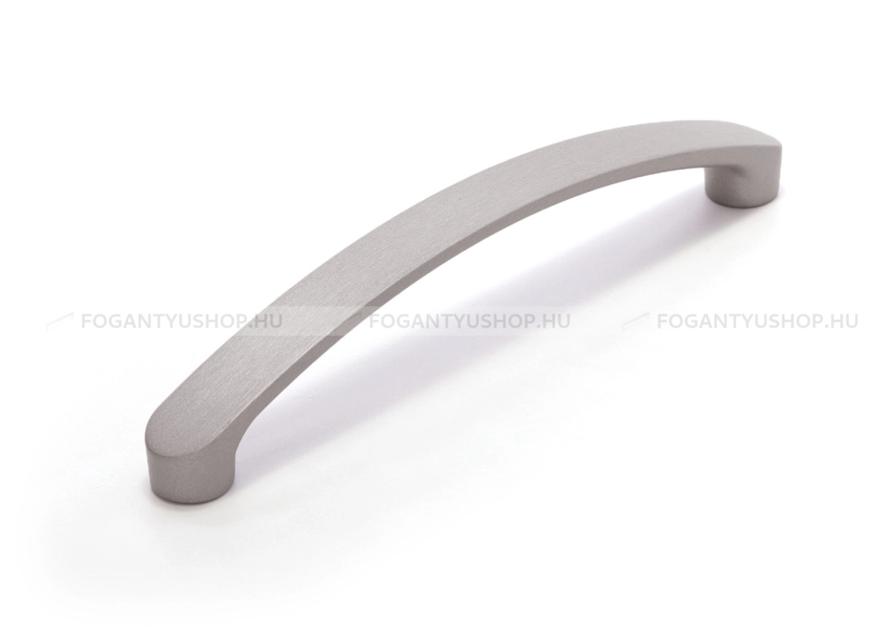 RUJZ DESIGN Bútor fogantyú - 128 336.14 - furattáv 128 mm - Ezüst inox (szálcsiszolt) SNiL - Zamak fém ötvözet - Egy méretben gyártott fém bútorfogantyú