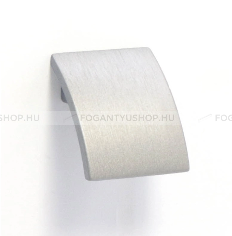 RUJZ DESIGN Gombfogantyú - 16 362.21a - furattáv 16 mm - Ezüst inox (szálcsiszolt) SNiL - Zamak fém ötvözet - Fém gombfogantyú, bútorgomb (szögletes, kerek)