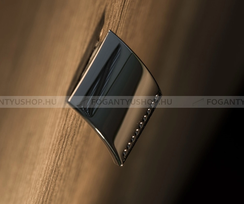 RUJZ DESIGN Bútorgomb - 16 362.21b - furattáv 16 mm - Fényes króm Cr - Zamak fém ötvözet - Fém gombfogantyú, bútorgomb (szögletes, kerek)