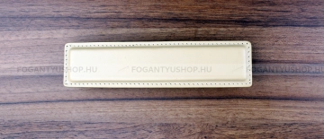 RUJZ DESIGN Bútor fogantyú - 516.30f - Matt króm - Bézs bőr - Zamak fém ötvözet - Bőr
