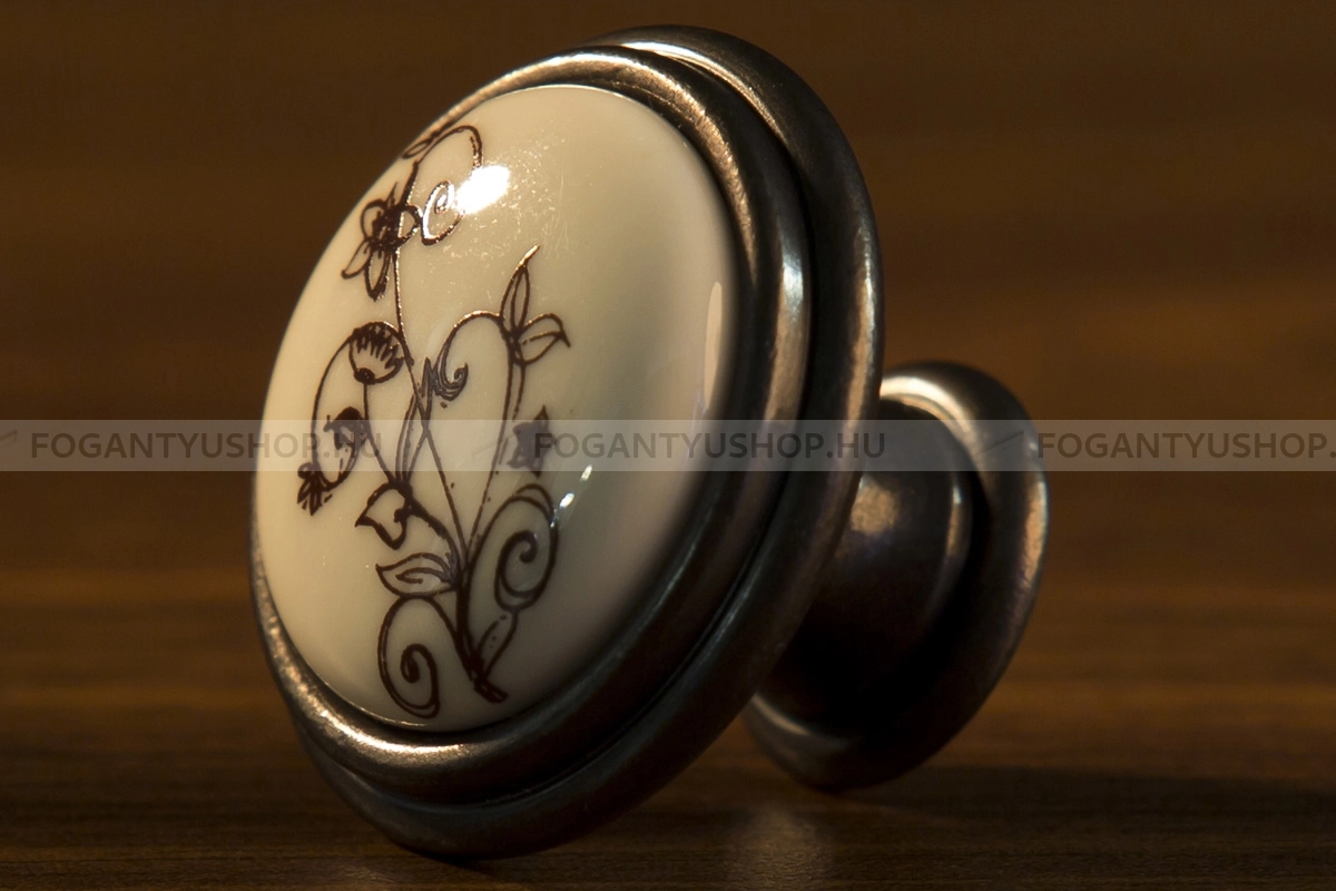 GIUSTI-Fogantyu---FG.P8801G1B1G---Bronz---Porcelan-porcelannal-kombinalt-antikolt-fem-gombfogantyu